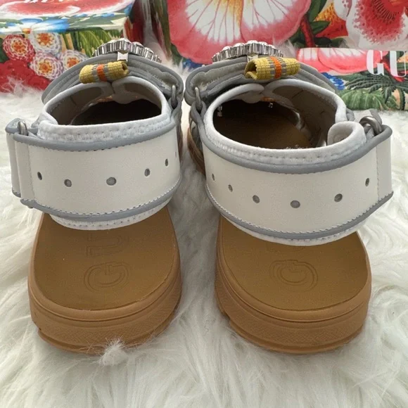 Gucci Tinsel Crystal Embellished sport sandals 37.5 - Picture 6 of 7